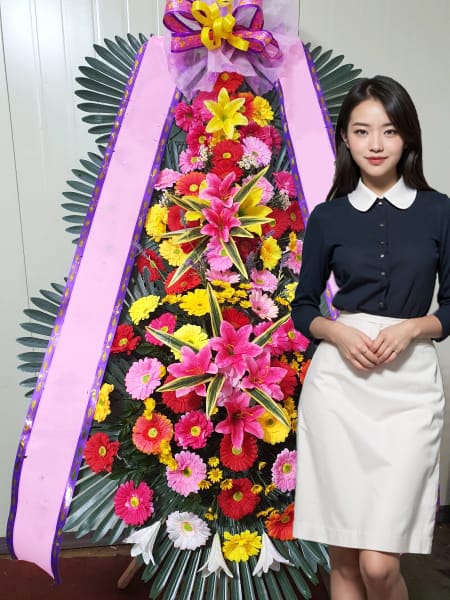 티웨딩홀 3단화환 기본형